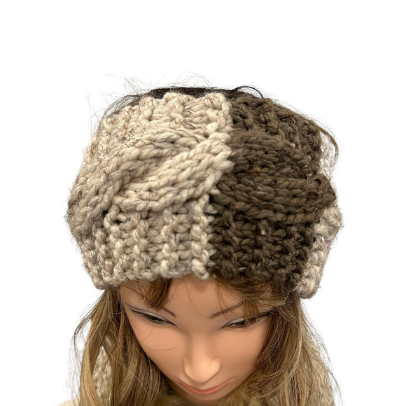 Handmade Knit Headband and Infinity Scarf - Picture 3 of 5